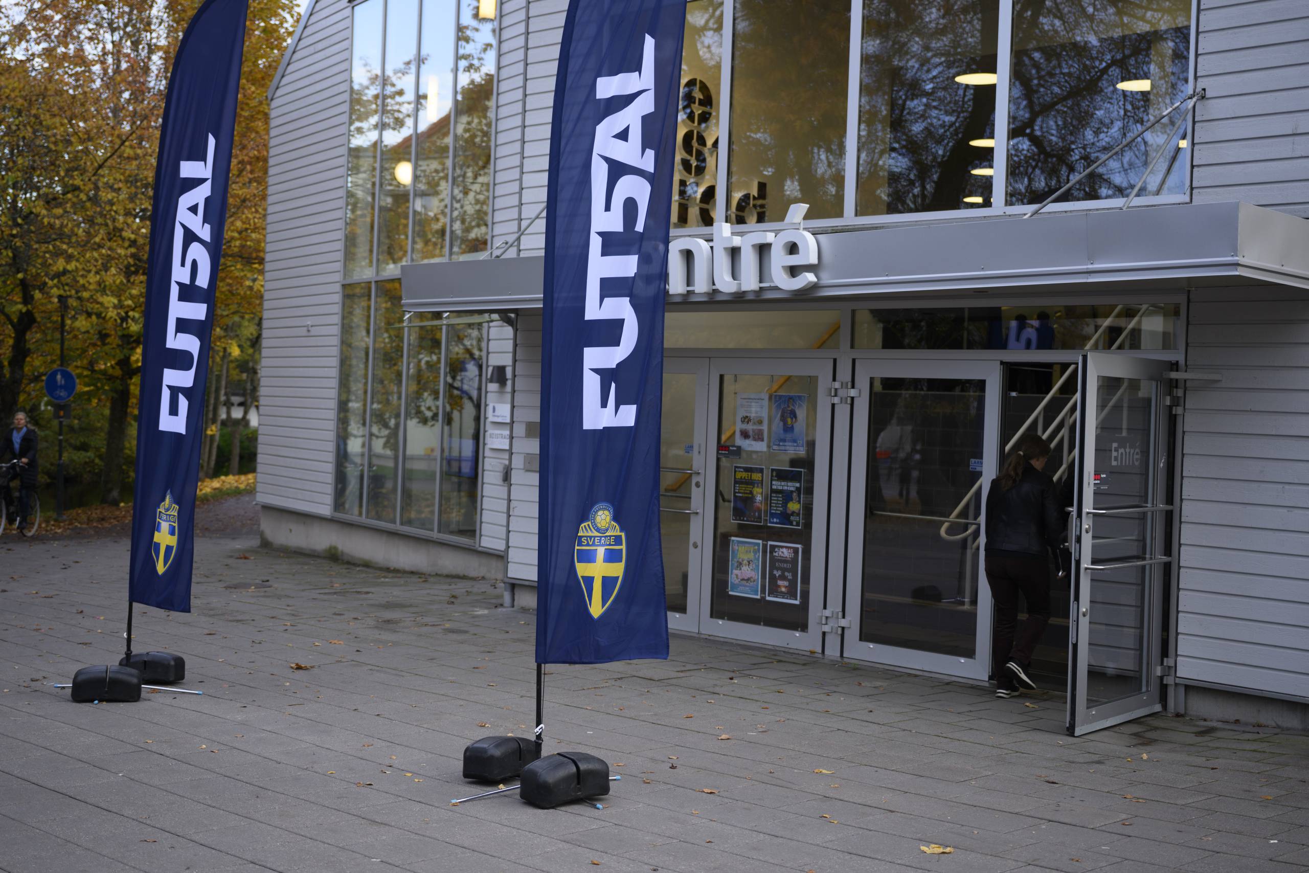 241019 Estrad Arena before the UEFA Women's Futsal Qualifiers between Sweden and Belgium on October 19, 2024 in Alingsås.
Photo: Fredrik Aremyr / BILDBYRÅN / COP 314 / FA0125